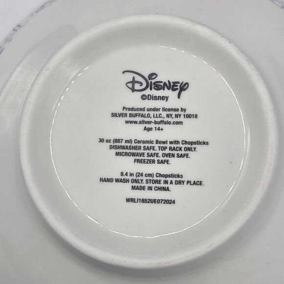 Disney Stitch Ceramic Ramen Noodle Bowl with Chopstick Set of 3pc‎ 30oz - Picture 5 of 14